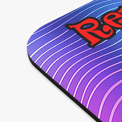 donkeys and elephants - Mouse Pad (Rectangle) (purple wave)