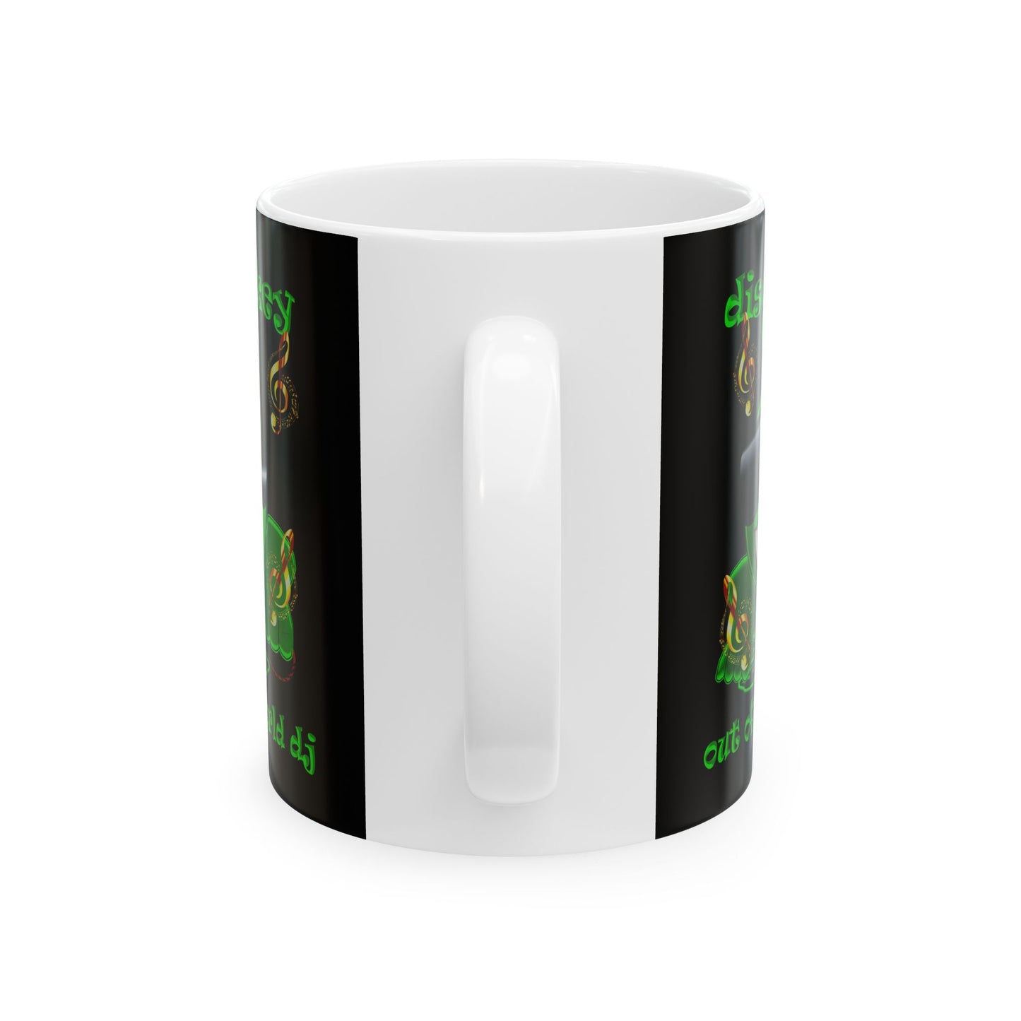 disc jockey - White Mug (black)