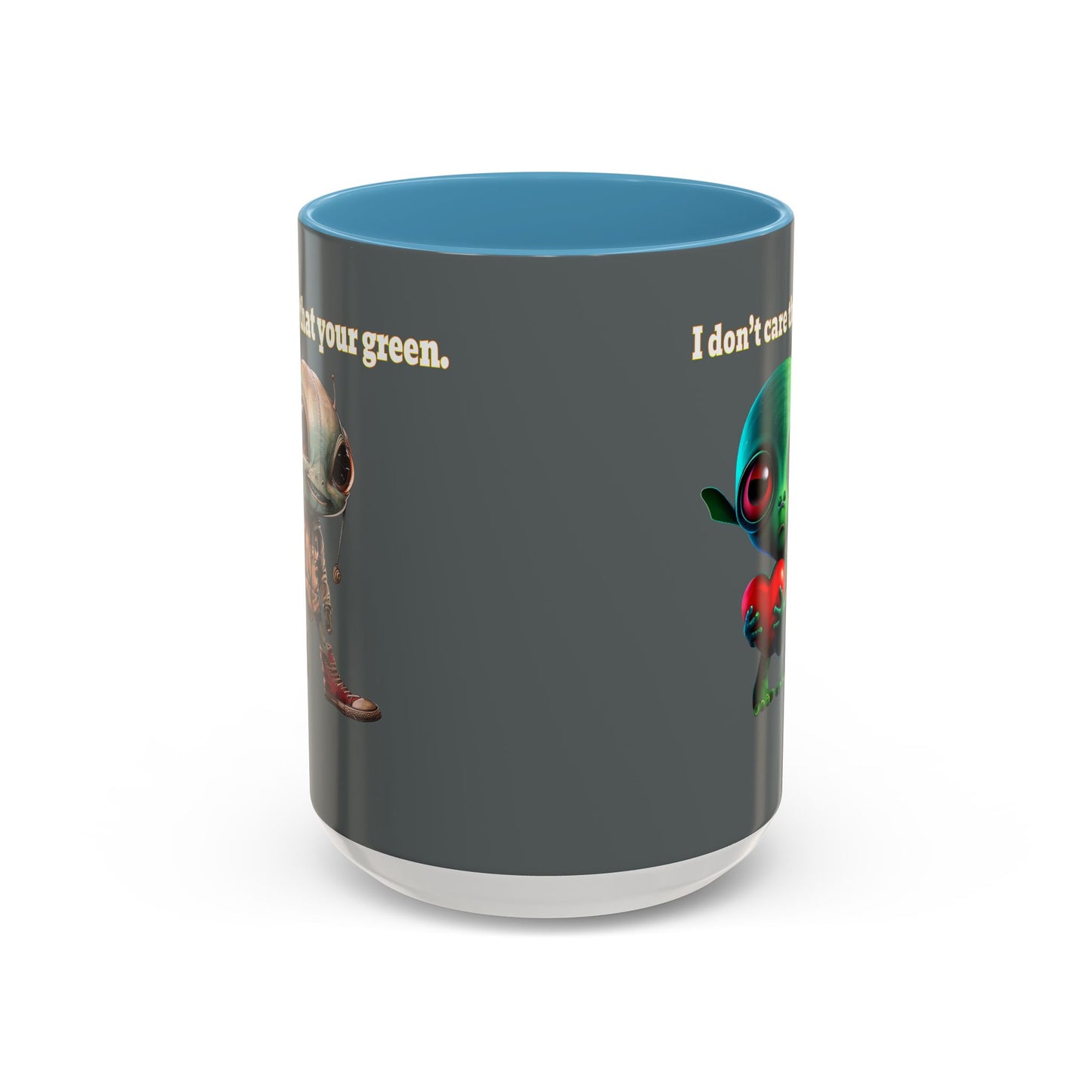 I don't care that your grey - Accent Mug (dark grey)