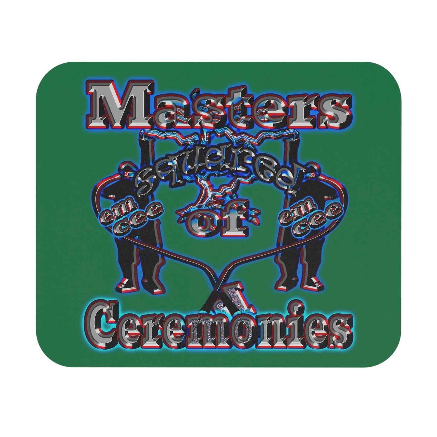 em cee squared - Mouse Pad (Rectangle) (dark green)