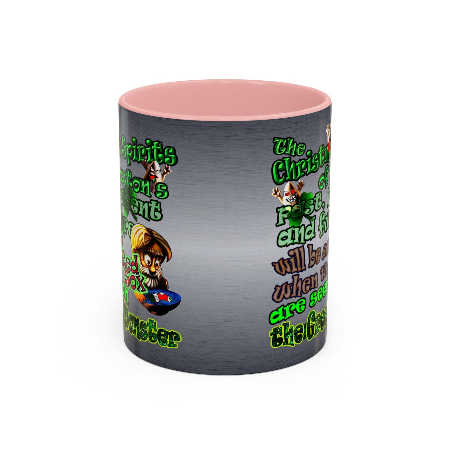 christmas spirits of boston - Accent Mug (brushed nickel)