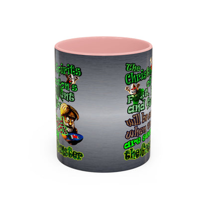 christmas spirits of boston - Accent Mug (brushed nickel)