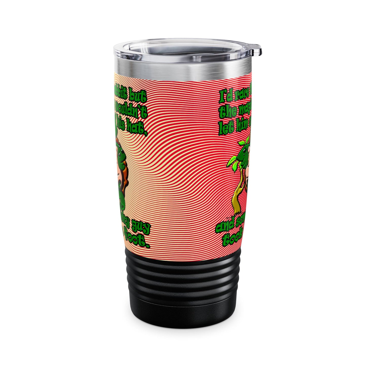 turtle race - Ringneck Tumbler, 20oz (yellow-orange wave)