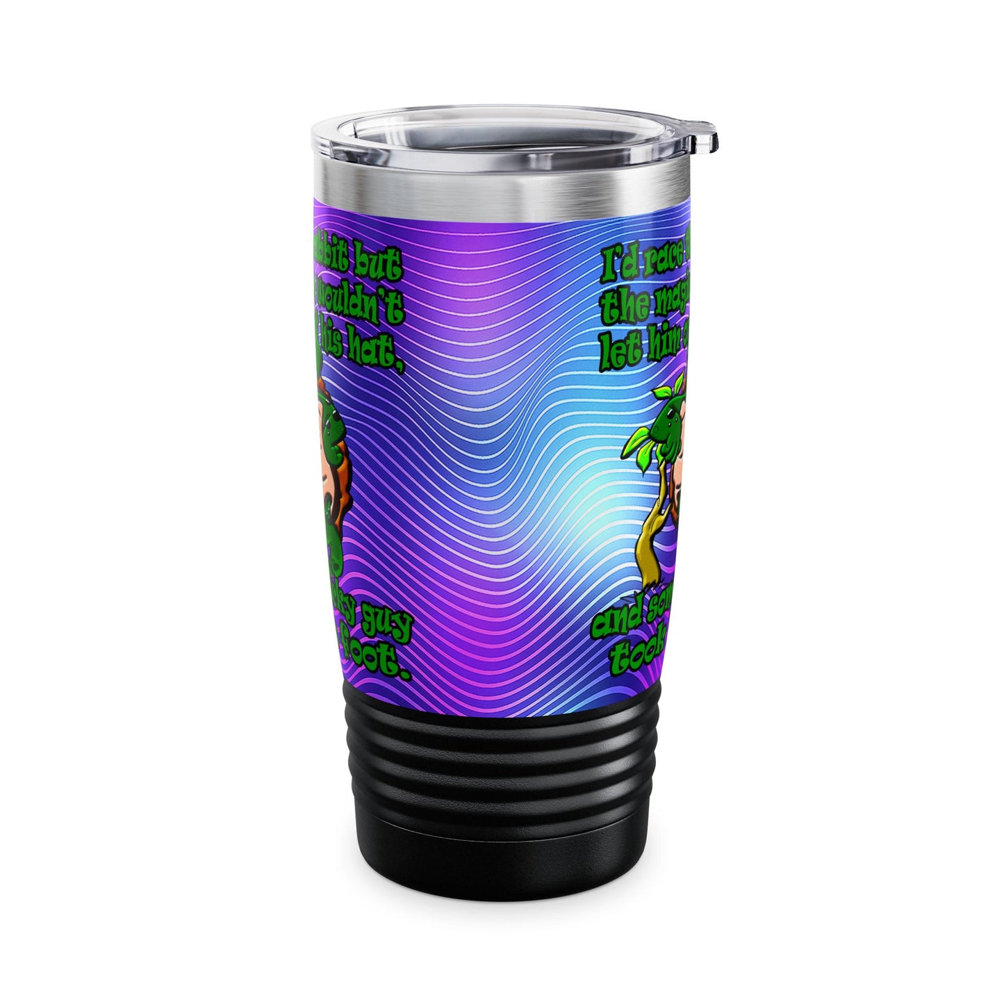 turtle race - Ringneck Tumbler, 20oz (purple wave)