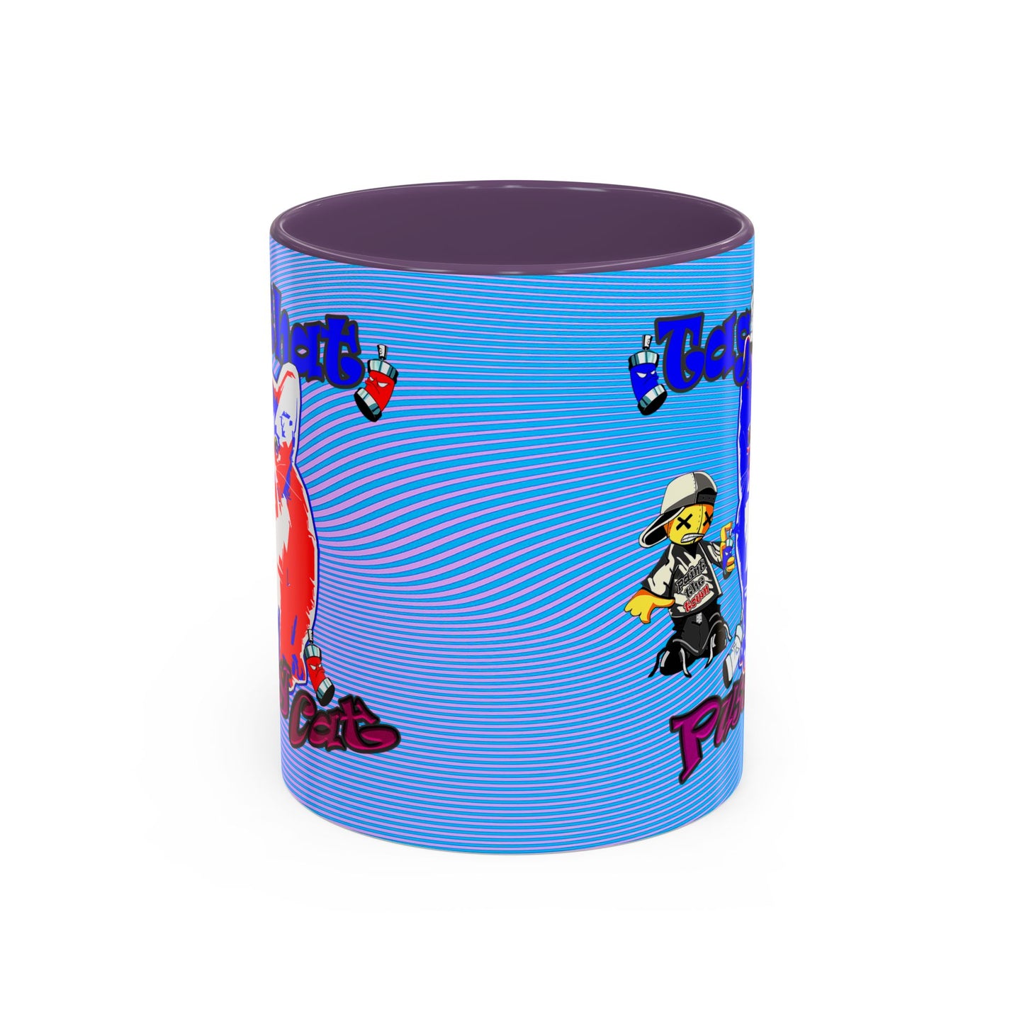 tag that - Accent Mug (light blue-purple wave)