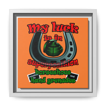 my luck - framed canvas art (crusta)