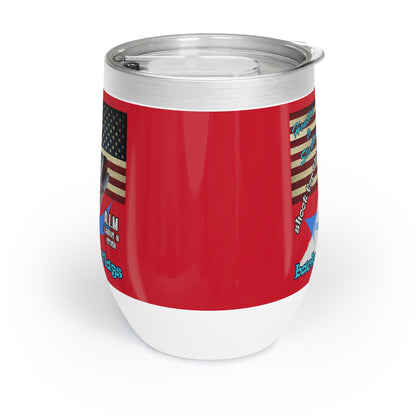 shoot for the stars - Chill Wine Tumbler (dark red)