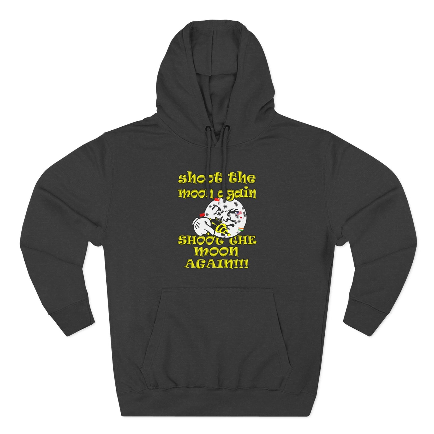 shoot the moon again - Three-Panel Fleece Hoodie