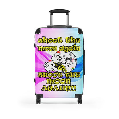 shoot the moon again - Suitcase (light blue-pink wave)