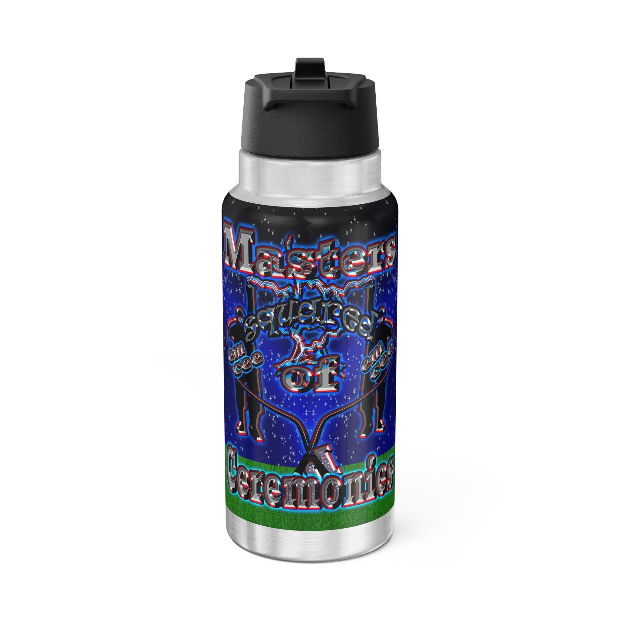 em cee squared - Gator Tumbler, 32oz ('snoops' background)