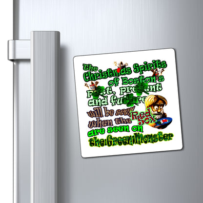 christmas spirits of boston - Magnets - (white)