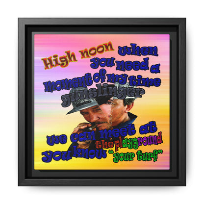 high noon - framed canvas art (color blur)