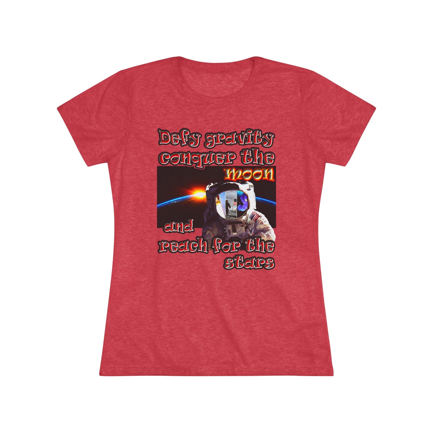 defy conquer reach - Women's Triblend Tee