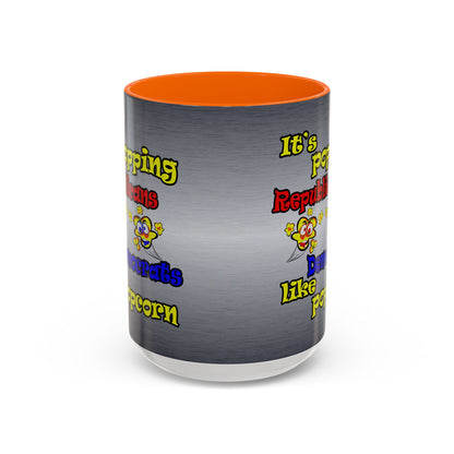 popping like popcorn - Accent Mug (brushed nickel)
