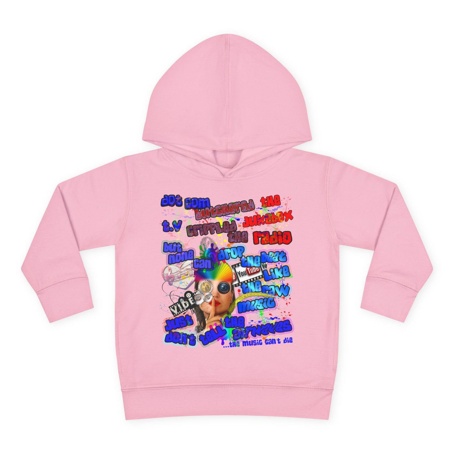 drop the beat - Toddler Pullover Fleece Hoodie