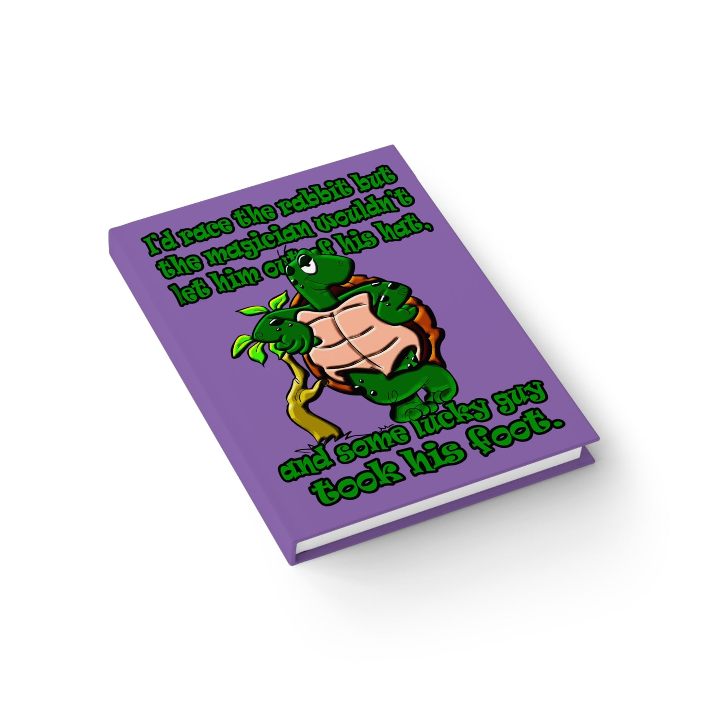 turtle race - journal-lined (light purple)