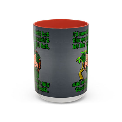 turtle race - Accent Mug (grey-light grey)
