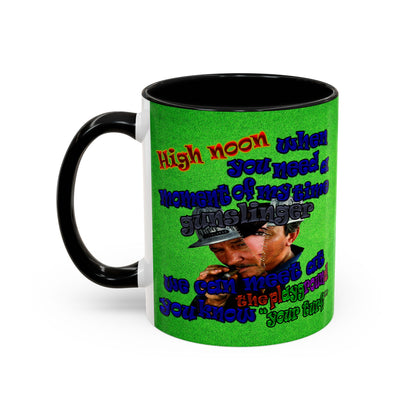 high noon - Accent Mug (green turf)