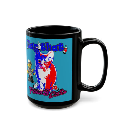 tag that - Black Mug (turquoise)