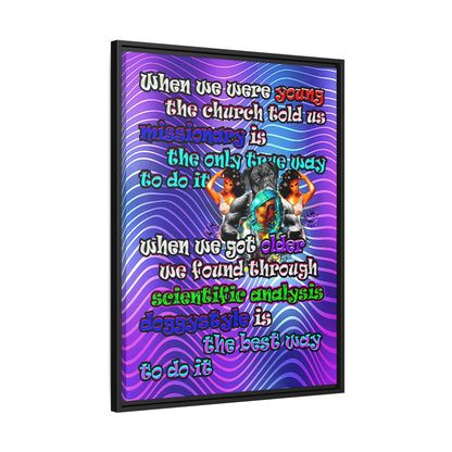 doggystyle - framed canvas art (purple wave)