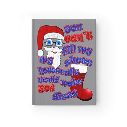 santa's shoes - journal-blank (grey)