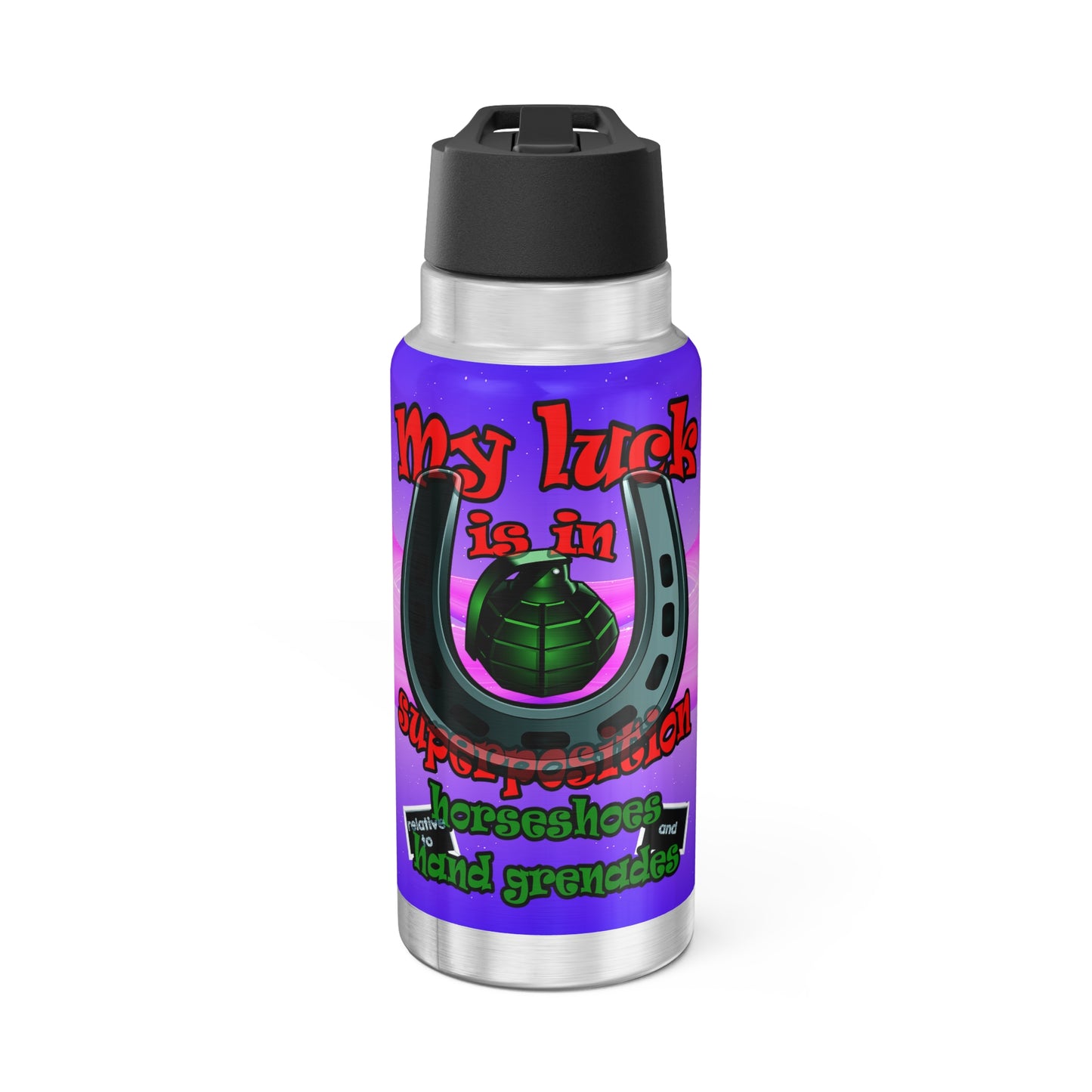 my luck - Gator Tumbler, 32oz  (purple-pink wave)