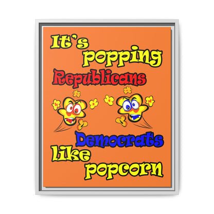 popping like popcorn - framed canvas art (crusta)