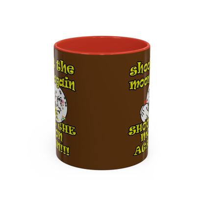 shoot the moon again - Accent Mug (brown)