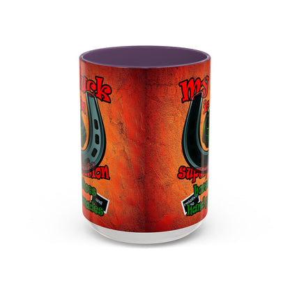 my luck - Accent Mug (burnt orange)