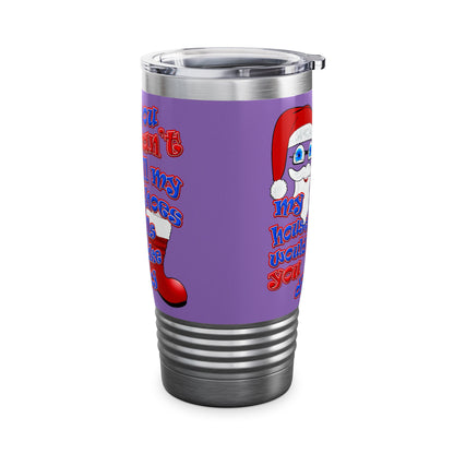 santa's shoes - Ringneck Tumbler, 20oz (light purple)