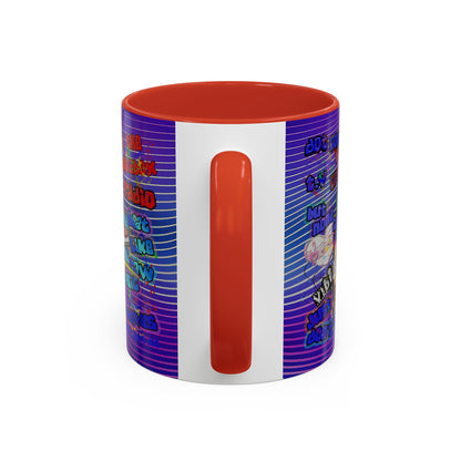 drop the beat - Accent Mug (purple wave)