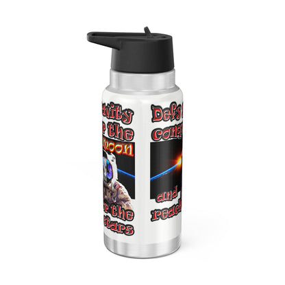 defy conquer reach - Gator Tumbler, 32oz (white)