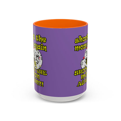 shoot the moon again - Accent Mug (light purple)