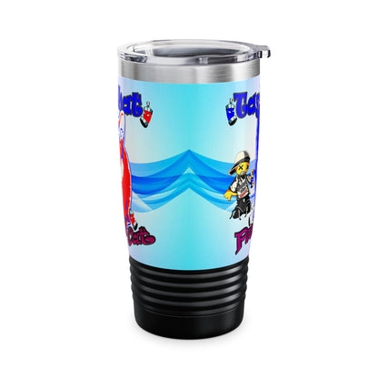 tag that - Ringneck Tumbler, 20oz (light blue-pink wave)