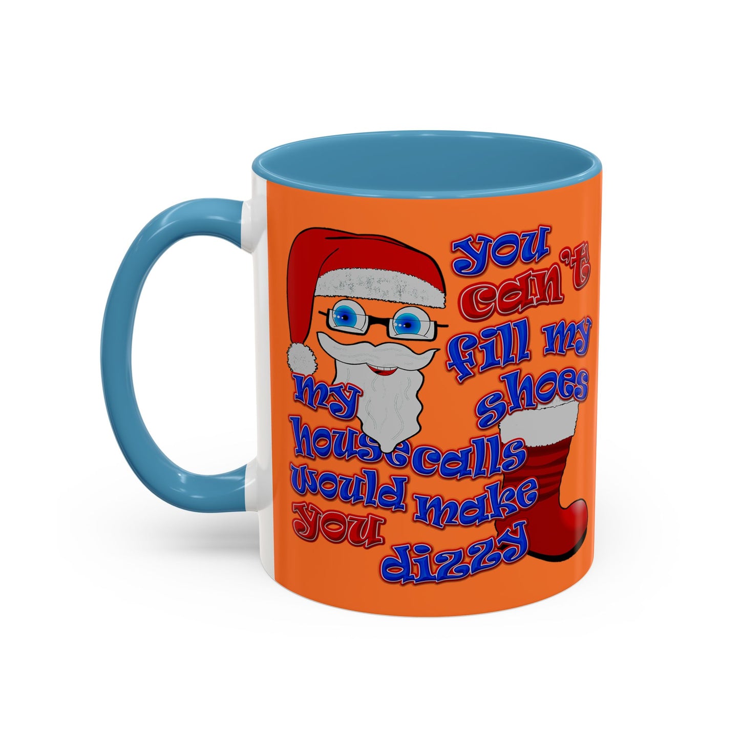 santa's shoes - Accent Mug (crusta)