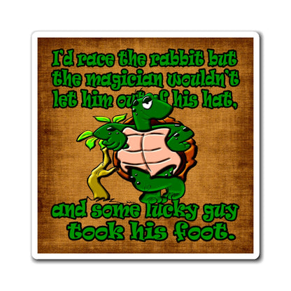 turtle race - Magnets - (brown papyrus)