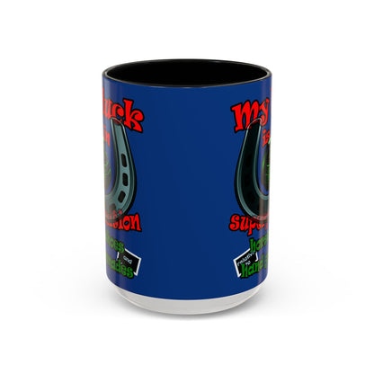 my luck - Accent Mug (dark blue)