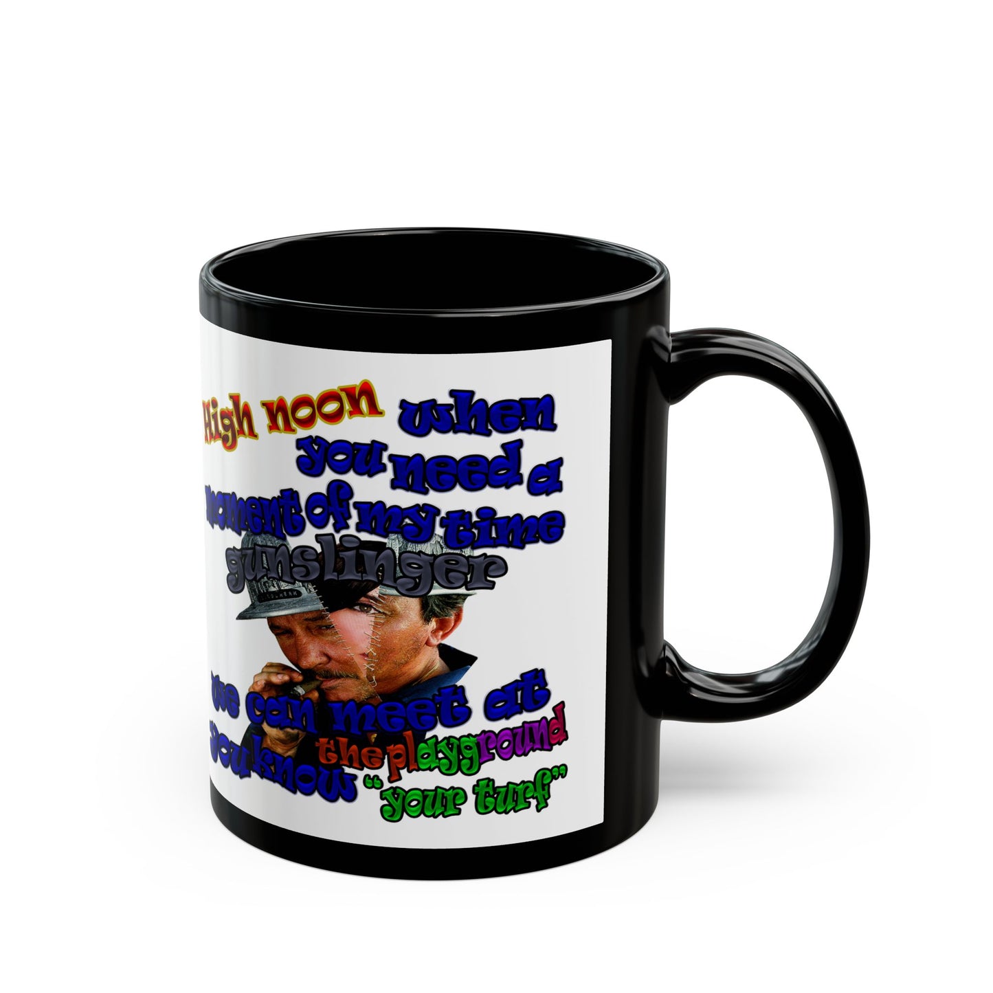 high noon - Black Mug (white)
