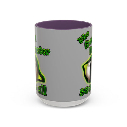 green monster - Accent Mug (light grey)