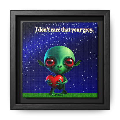 I don't care that your grey - framed canvas art ('snoops' background)