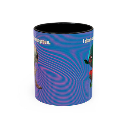 I don't care that your grey - Accent Mug (light blue-purple wave)