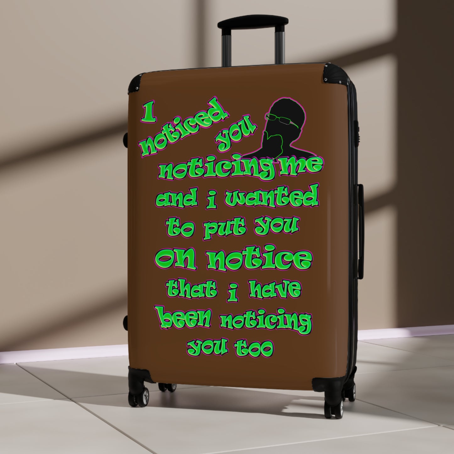 noticed you noticing - Suitcase (brown)
