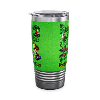 christmas spirits of boston - Ringneck Tumbler, 20oz (green turf)