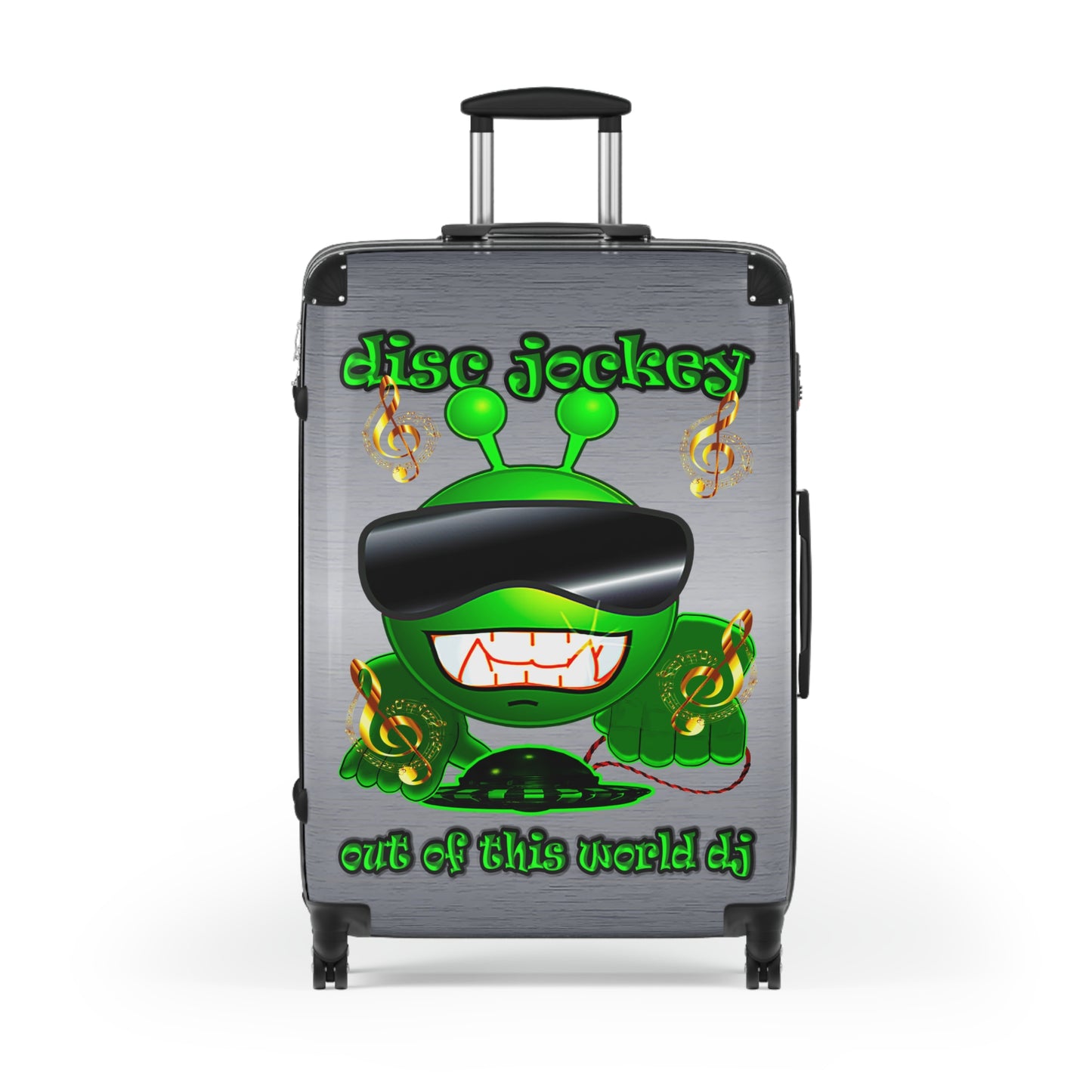 disc jockey - Suitcase (brushed nickel)