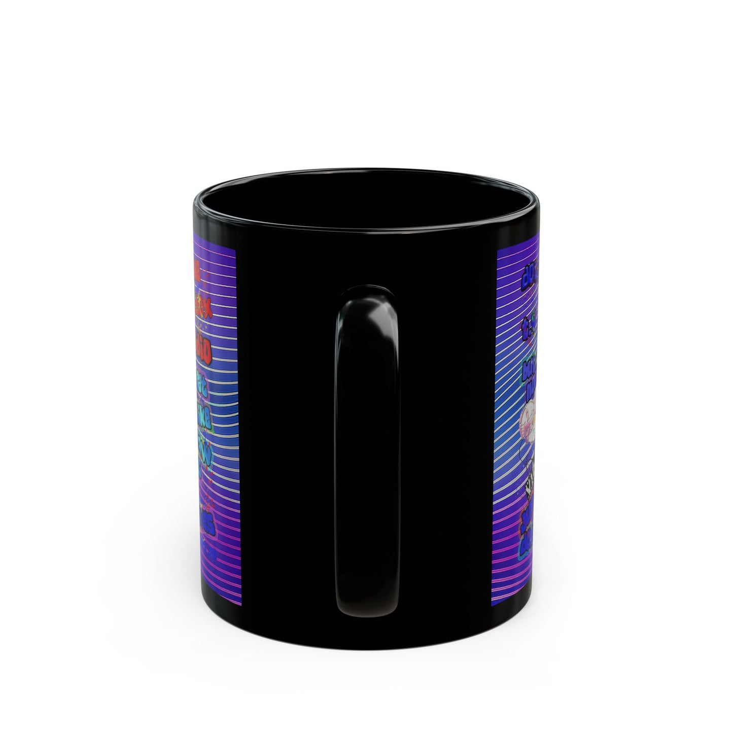 drop the beat - Black Mug (purple wave)
