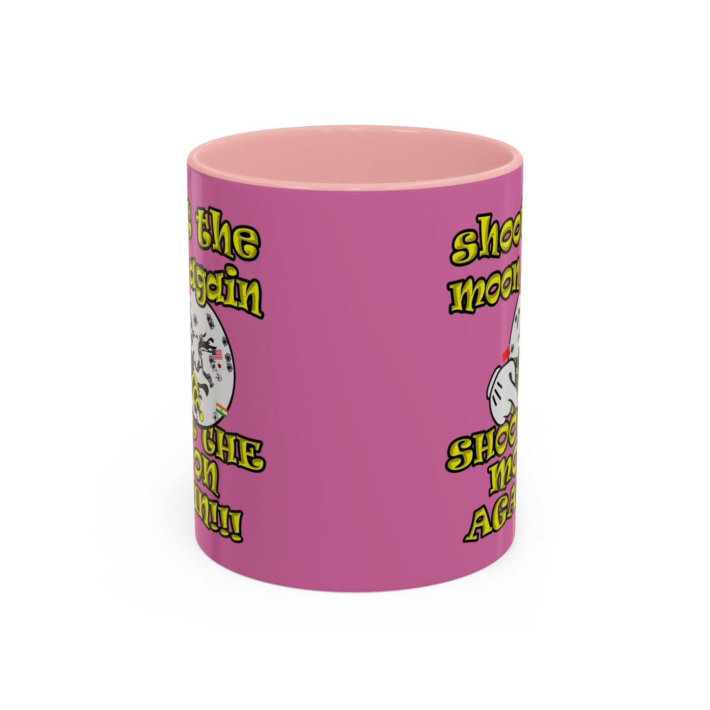 shoot the moon again - Accent Mug (light pink)