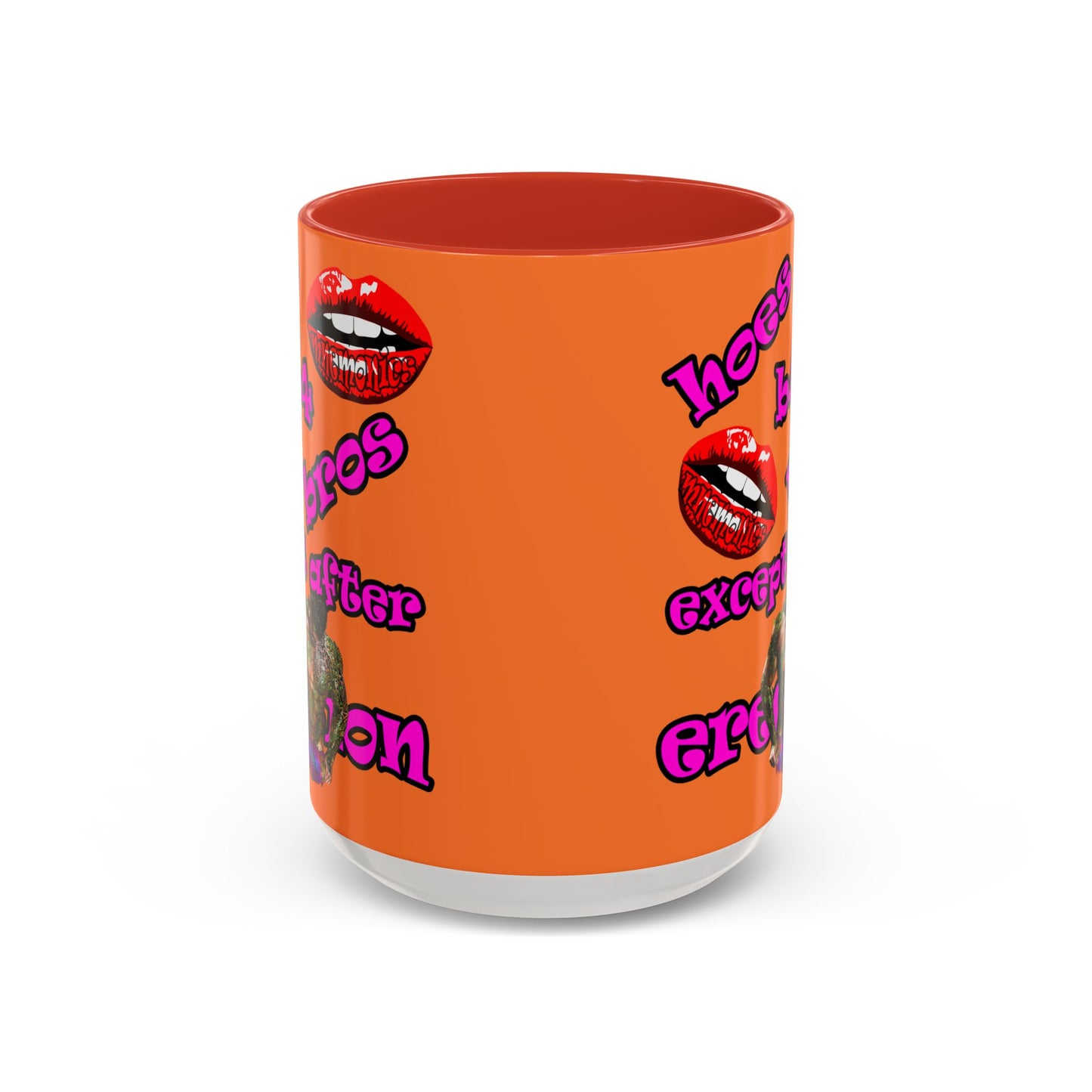 hoes b4 bros - Accent Mug (crusta)