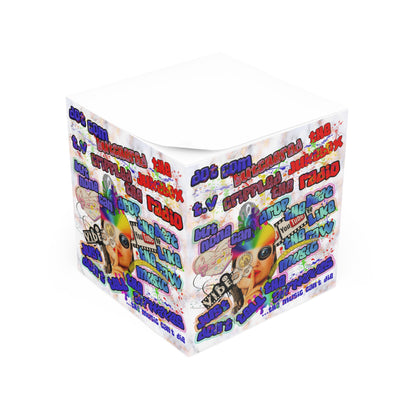 drop the beat - note cube (white marble)