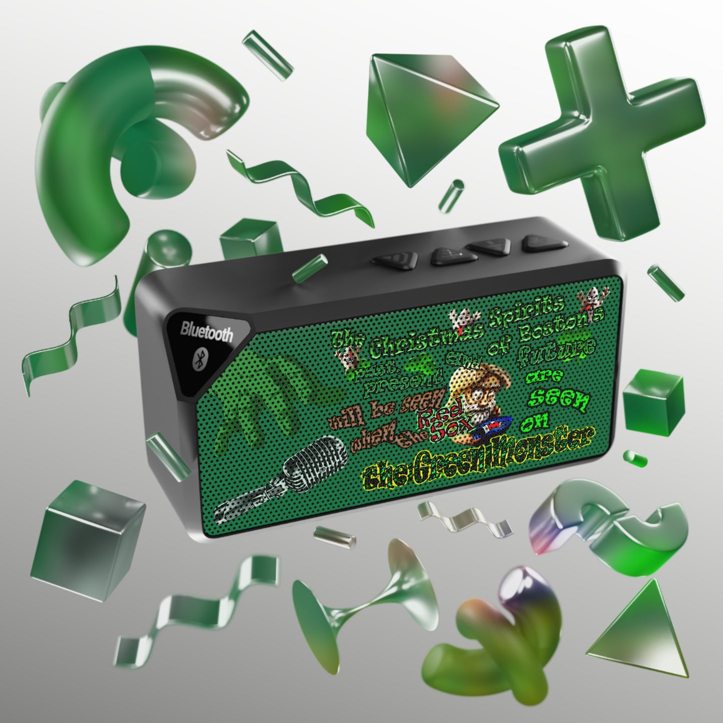 christmas spirits of boston - Jabba Bluetooth Speaker (dark green)