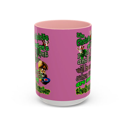 christmas spirits of boston - Accent Mug (light pink)